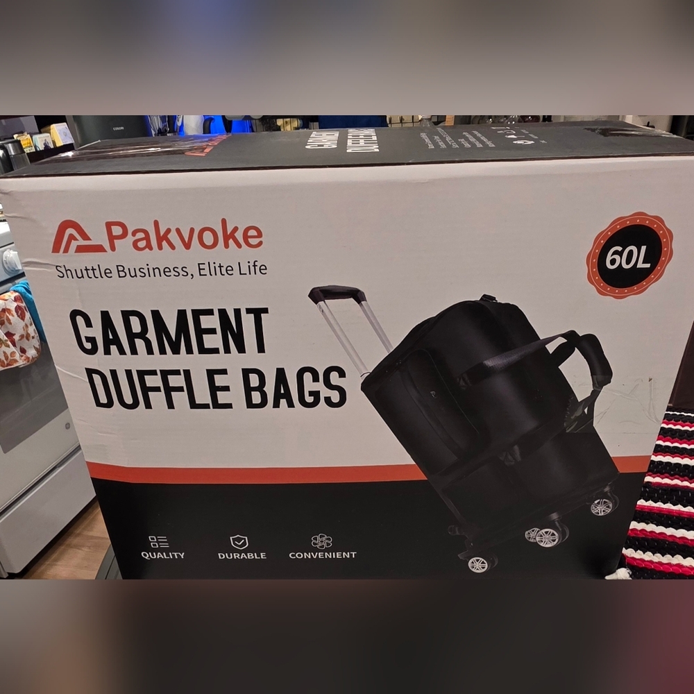 Black Garment Duffle Bag